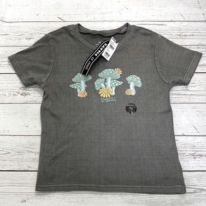 NWT O’Neill Mushroom Baby Doll Tee Shirt Knit Top Surfer VSCO Cotton Extra Small